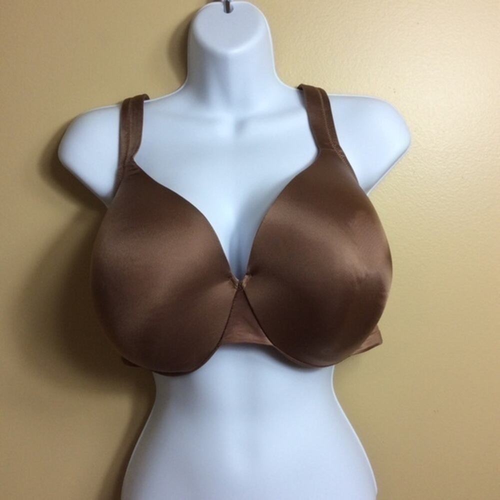 Cacique Brown lightly lined full coverage bra. 46C.